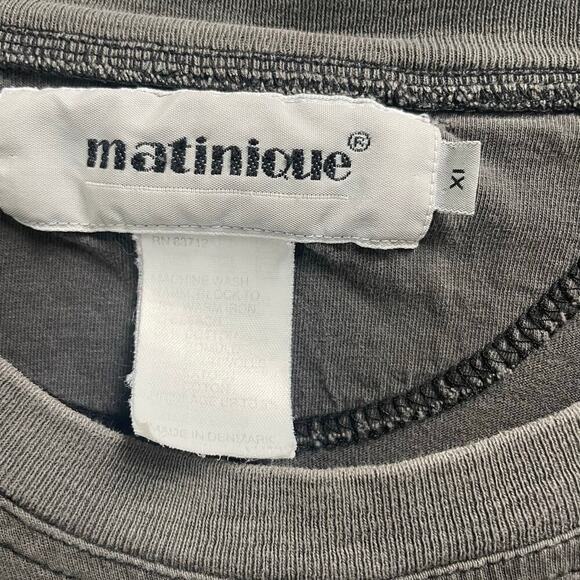 Matinique Mens Size XL Gray Graphic Tee Tattered Distressed Streetwear - Picture 2 of 5